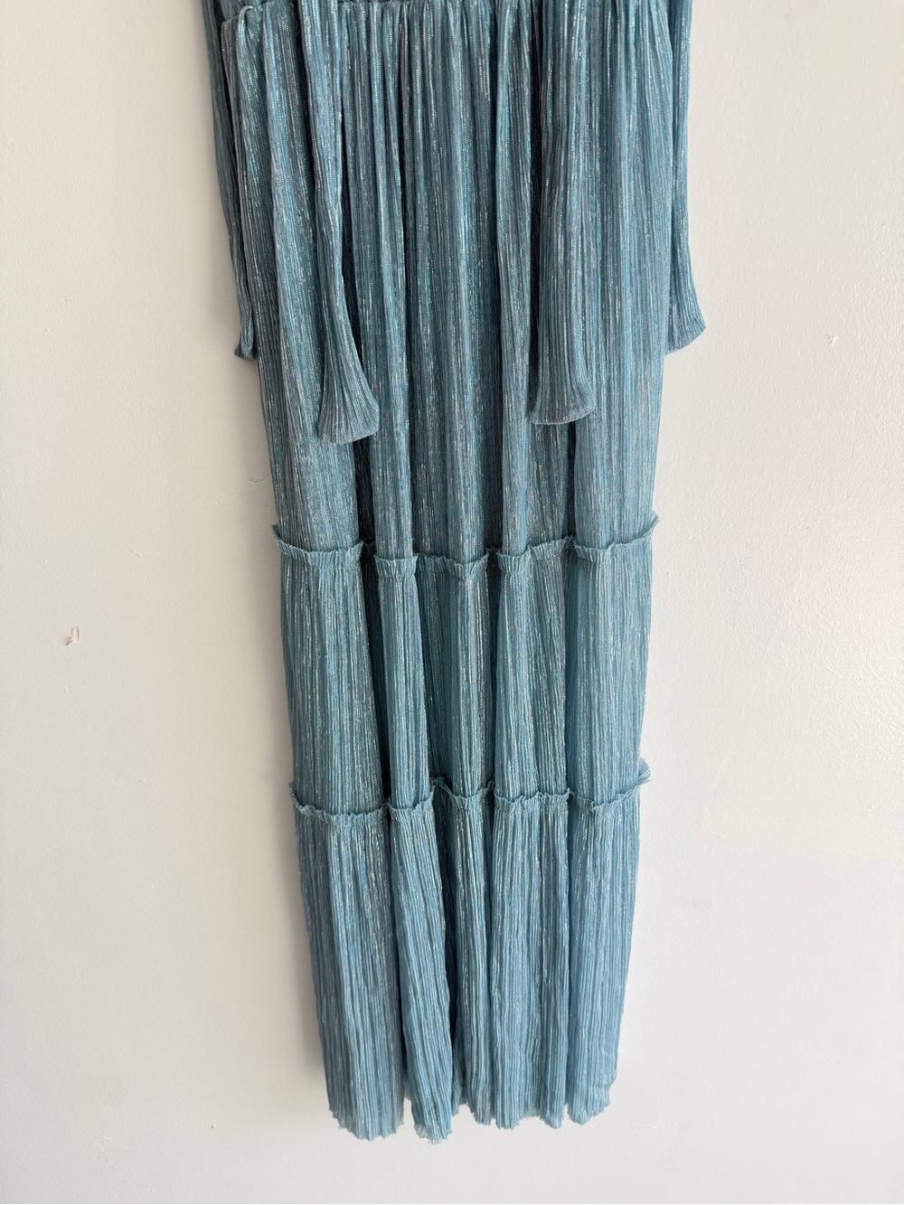 Sabina Musayev Light Blue Helena V-Neck Maxi Dress Size Small 8475 - Picture 7 of 14